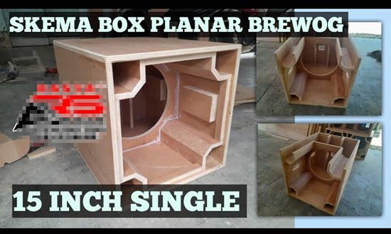 Skema Box Speaker Planar Brewog 15in single