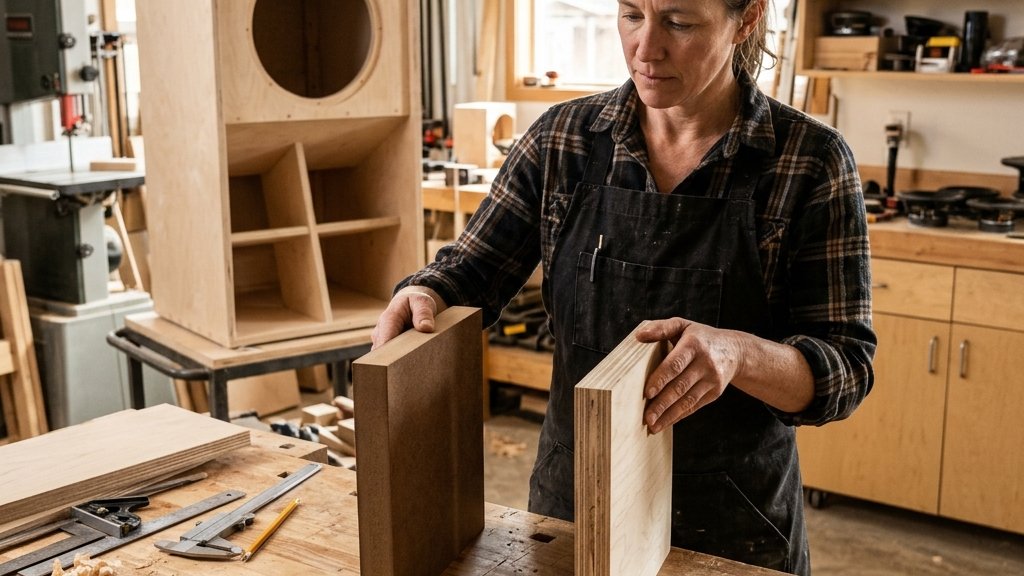 Perbedaan Ketebalan Kayu MDF dan Plywood Multiplex untuk Konstruksi Boks Audio